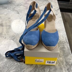 Boden Blue Espadrille Sandals